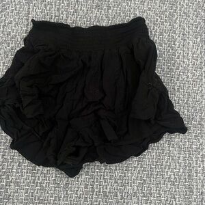 Ocean Drive Black Eyelet flowy shorts